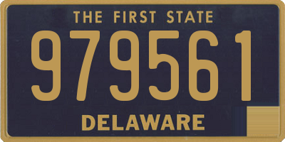 DE license plate 979561