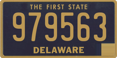 DE license plate 979563