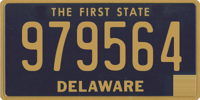 DE license plate 979564