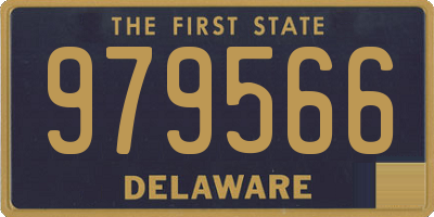 DE license plate 979566