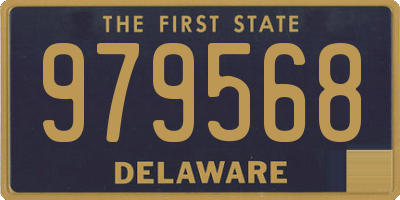 DE license plate 979568