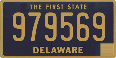 DE license plate 979569