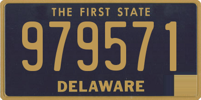 DE license plate 979571