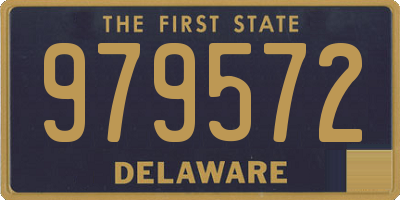 DE license plate 979572