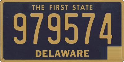 DE license plate 979574