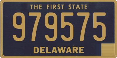 DE license plate 979575