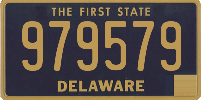 DE license plate 979579