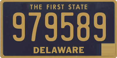 DE license plate 979589