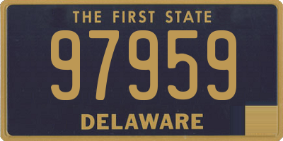 DE license plate 97959