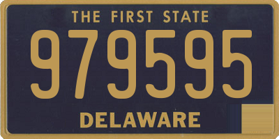 DE license plate 979595