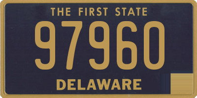 DE license plate 97960