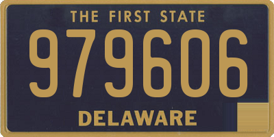 DE license plate 979606