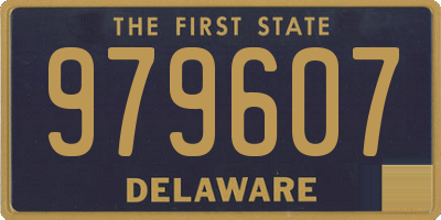 DE license plate 979607