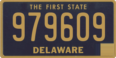 DE license plate 979609