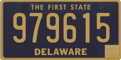 DE license plate 979615