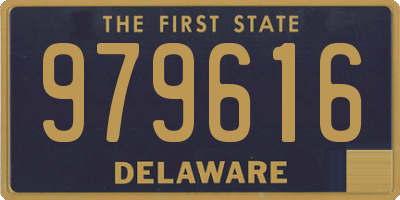 DE license plate 979616