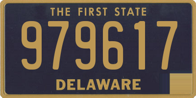 DE license plate 979617