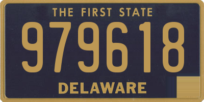 DE license plate 979618