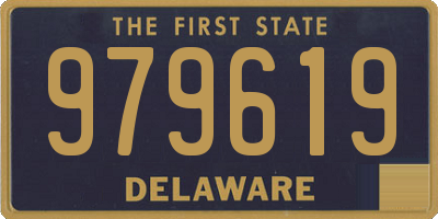 DE license plate 979619