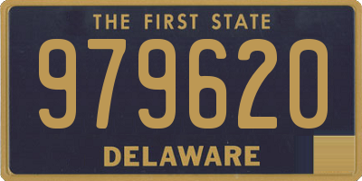 DE license plate 979620