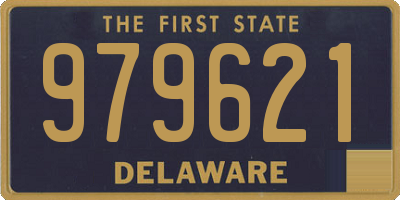 DE license plate 979621