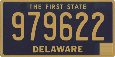 DE license plate 979622