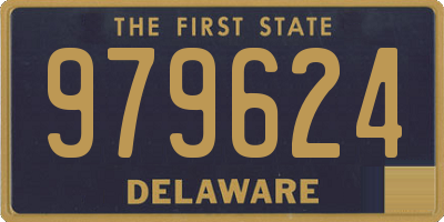 DE license plate 979624