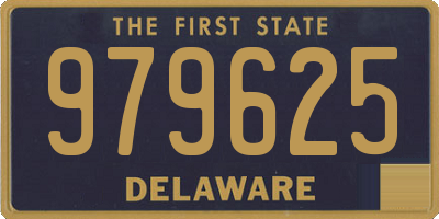 DE license plate 979625