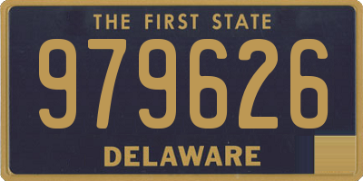 DE license plate 979626