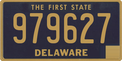 DE license plate 979627