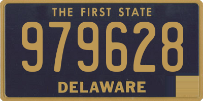 DE license plate 979628