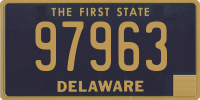 DE license plate 97963