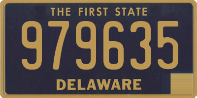 DE license plate 979635