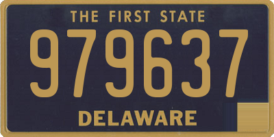 DE license plate 979637