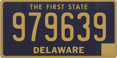 DE license plate 979639