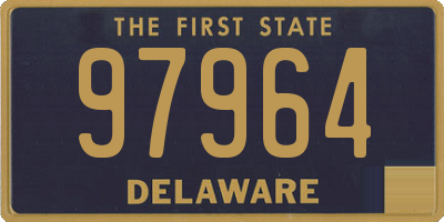 DE license plate 97964