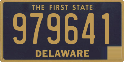 DE license plate 979641