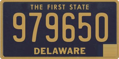 DE license plate 979650