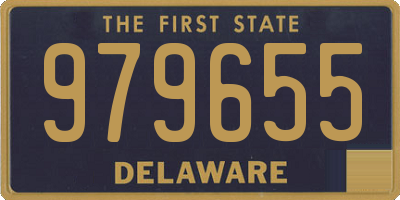 DE license plate 979655