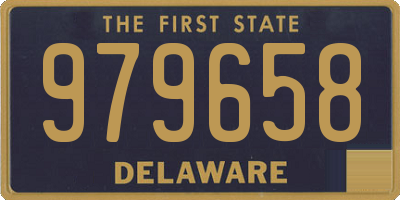 DE license plate 979658