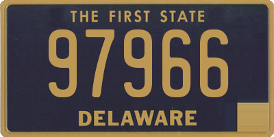 DE license plate 97966