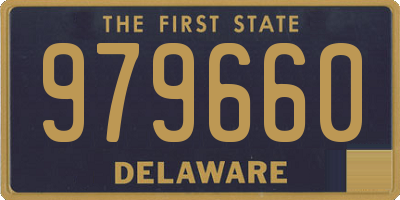 DE license plate 979660