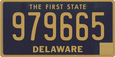 DE license plate 979665