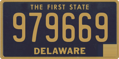 DE license plate 979669