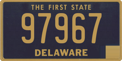 DE license plate 97967