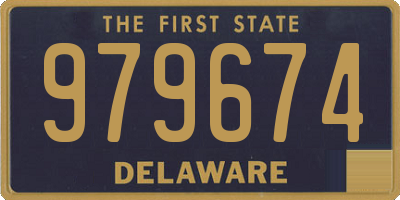 DE license plate 979674