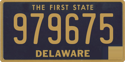 DE license plate 979675