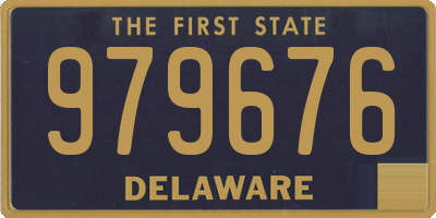 DE license plate 979676