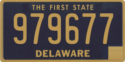 DE license plate 979677