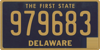 DE license plate 979683